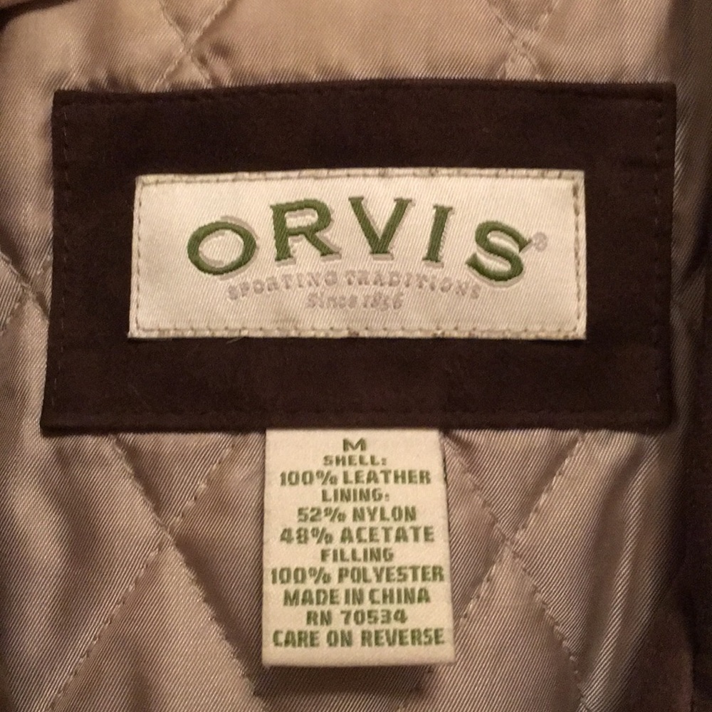 ORVIS Ladies Blazer Leather Jacket